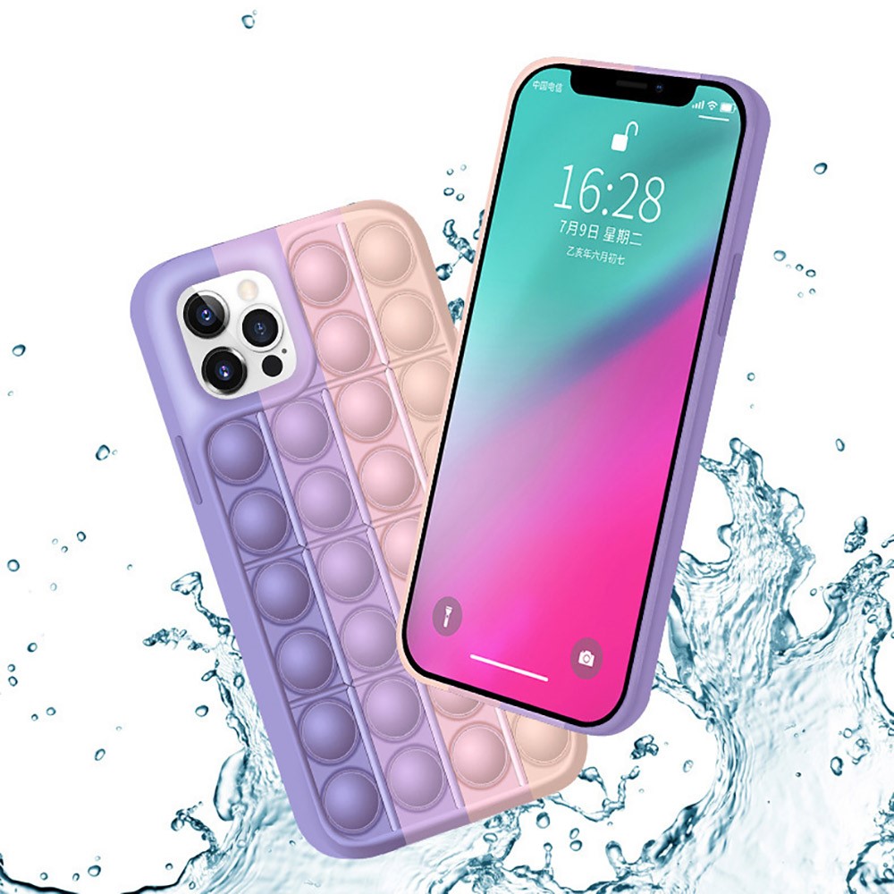 OEM Pop it Fidget Multicolor Skal iPhone 13 Pro Max - Mörk Grön