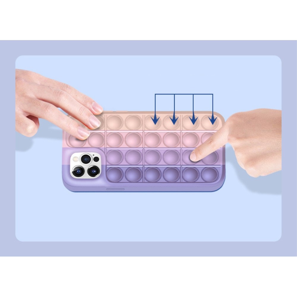 OEM Pop it Fidget Multicolor Skal iPhone 13 Pro Max - Mörk Grön