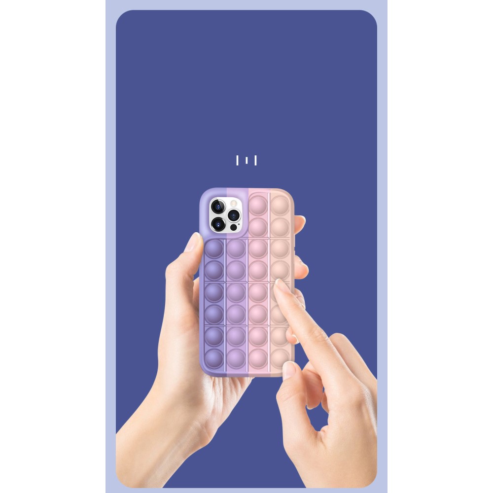 Fidget Toys Pop it fidget skal till Apple iPhone 13 Pro - Lila