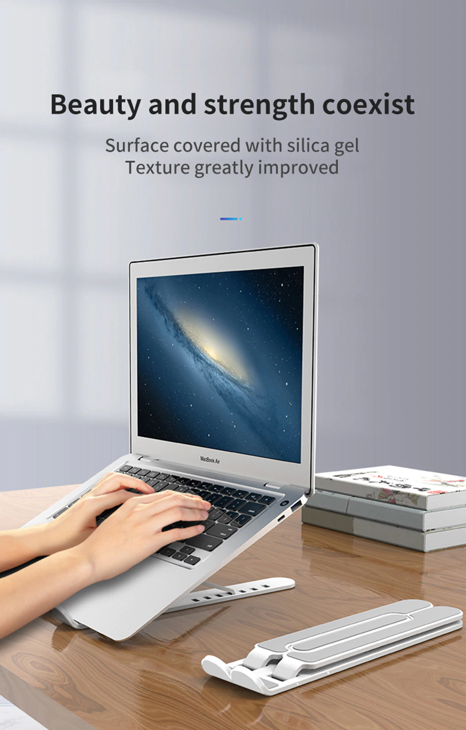 A-One Brand Justerbar ställ till bärbara datorer - Svart