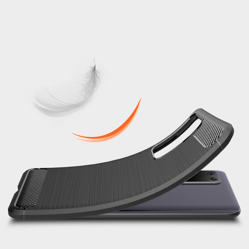 OEM Carbon Fiber mobilskal till Huawei P40 - Blå