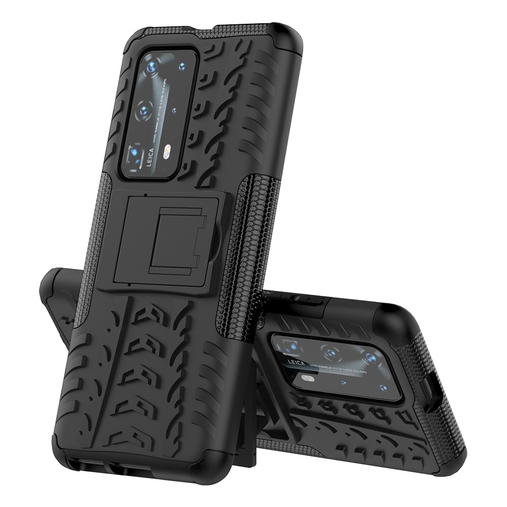 OEM Tyre Kickstand mobilskal till Huawei P40 Pro - Svart