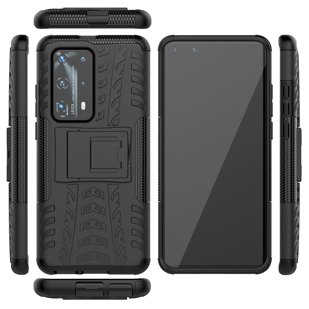 OEM Tyre Kickstand mobilskal till Huawei P40 Pro - Svart