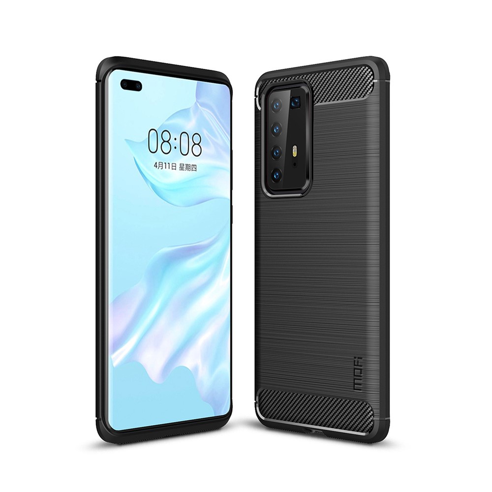OEM Carbon Fiber mobilskal till Huawei P40 Pro - Svart