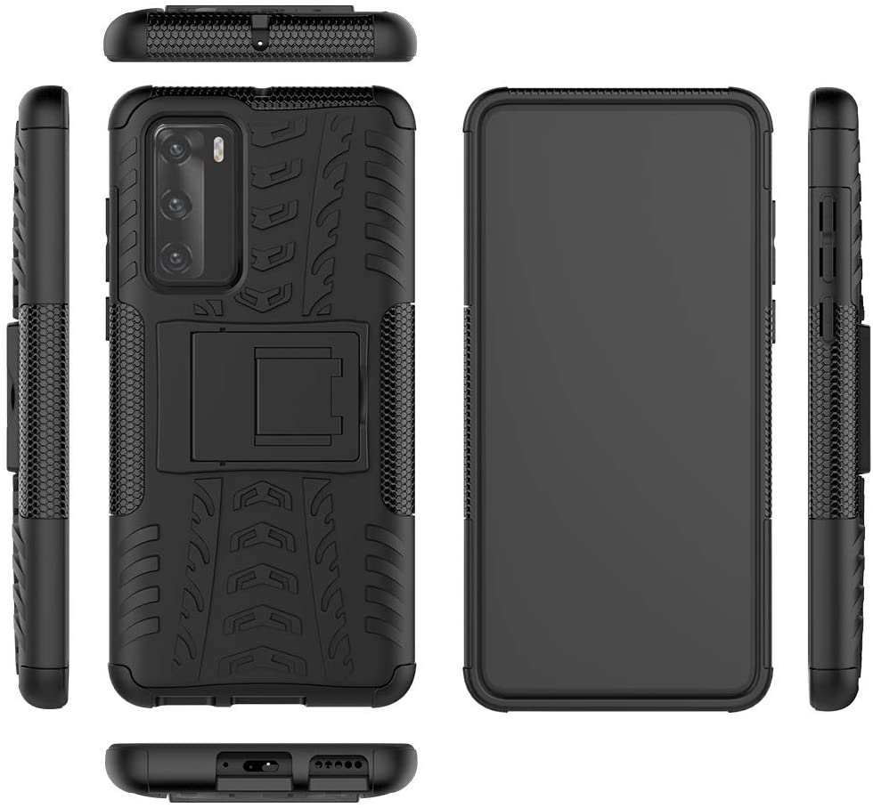 OEM Tyre Kickstand mobilskal till Huawei P40 - Svart