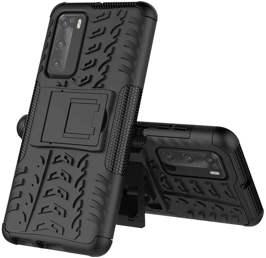 OEM Tyre Kickstand mobilskal till Huawei P40 - Svart