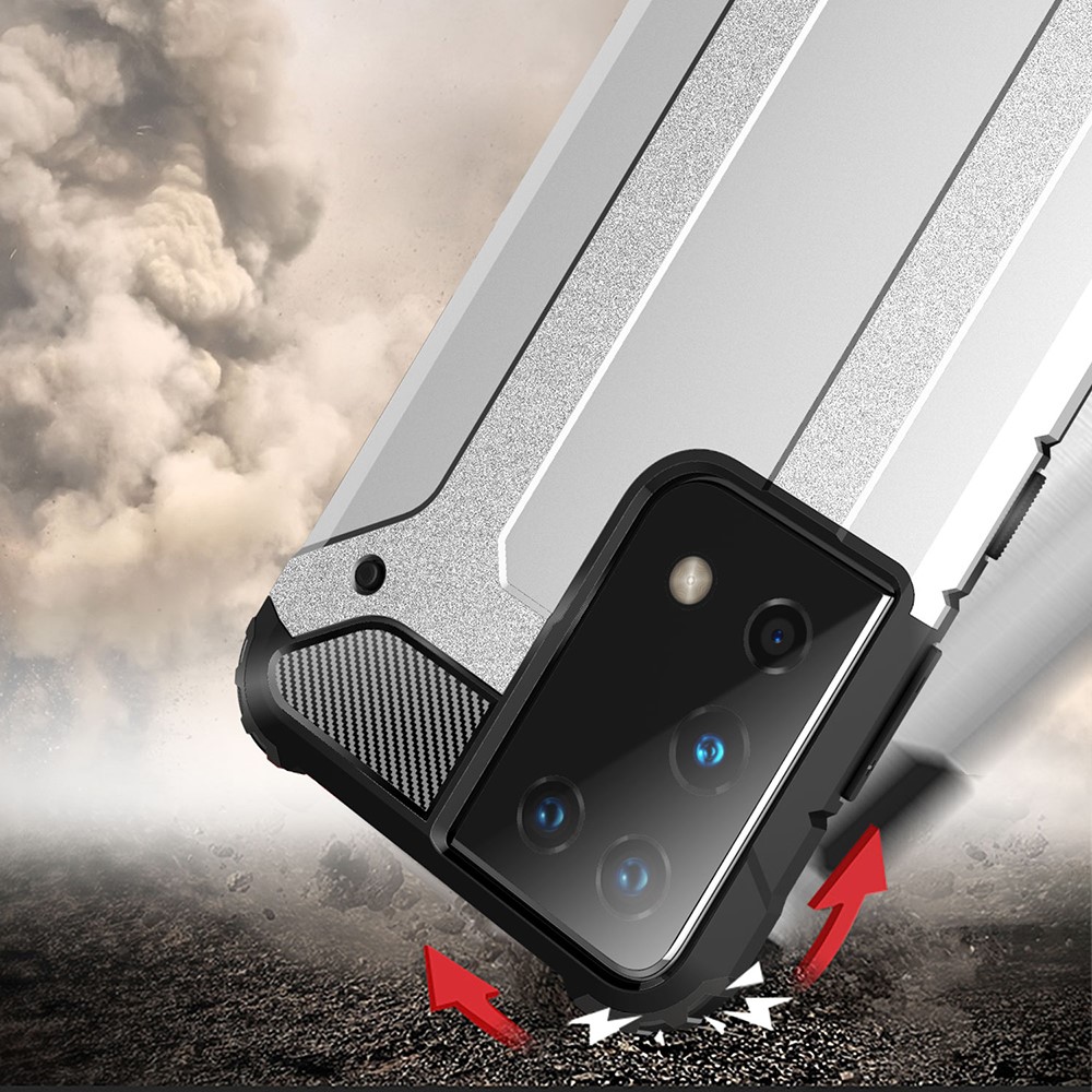 OEM Armor Guard skal till Samsung Galaxy S21 Ultra - Silver