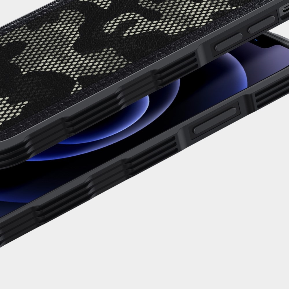 Nillkin Nillkin Camouflage Hybridskal iPhone 12 & 12 Pro - Svart