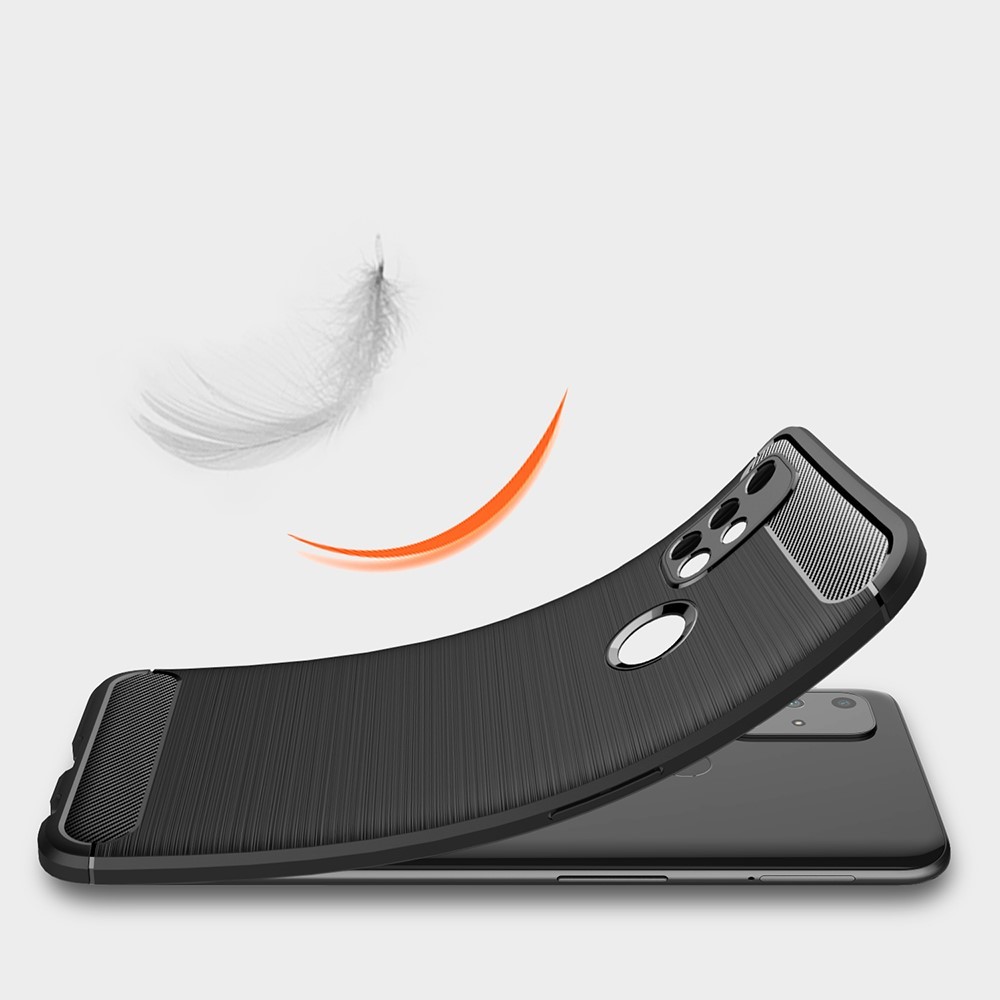 OEM Carbon Fiber Mobilskal till Oneplus Nord N10 5G - Svart