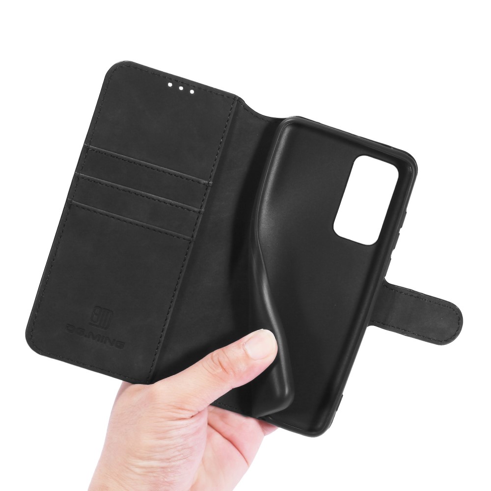 DG.MING DG.MING Retro Läder Plånboksfodral Huawei P40 - Svart