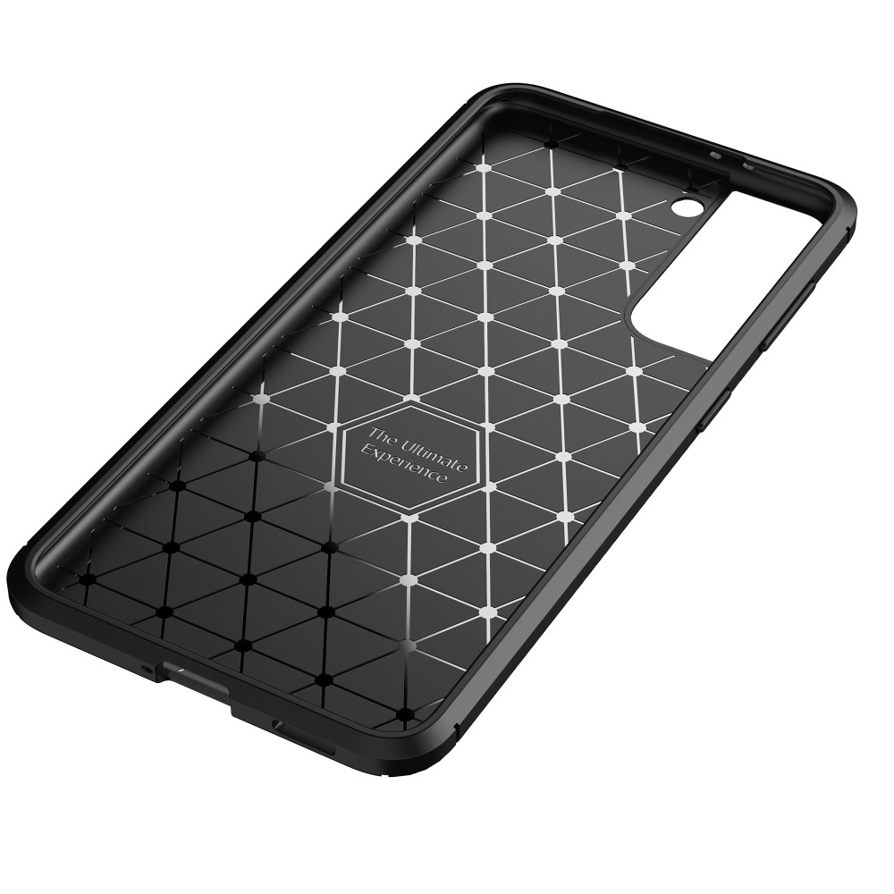 OEM Carbon Fiber Mobilskal till Samsung Galaxy S21 Plus - Brun