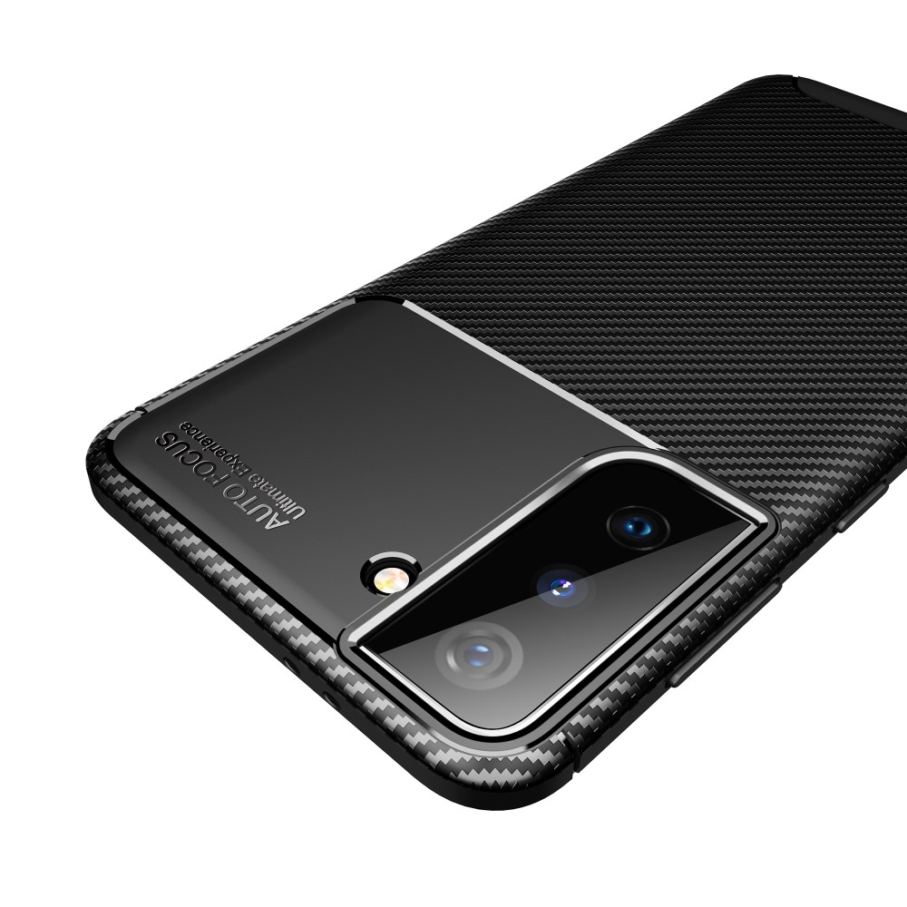 OEM Carbon Fiber Mobilskal till Samsung Galaxy S21 Plus - Brun