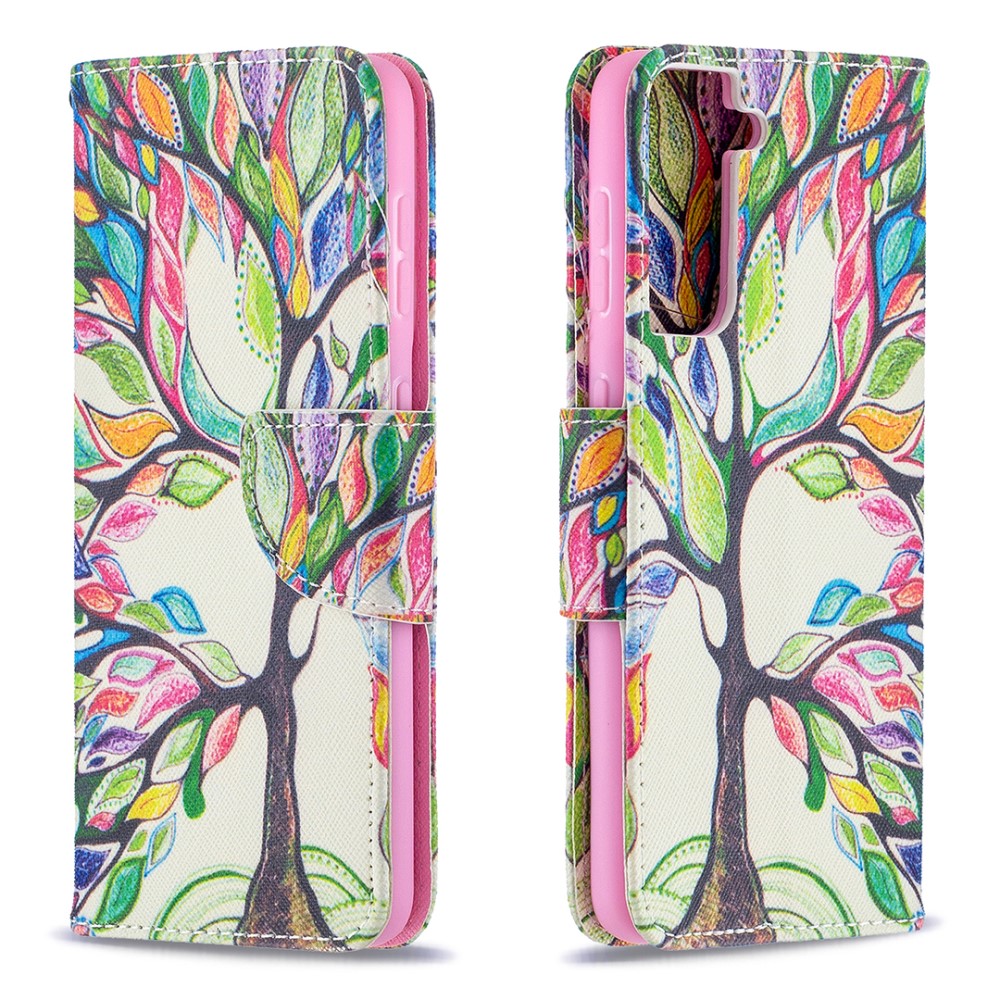 OEM Plånboksfodral till Samsung Galaxy S21 Plus - Colorful Tree