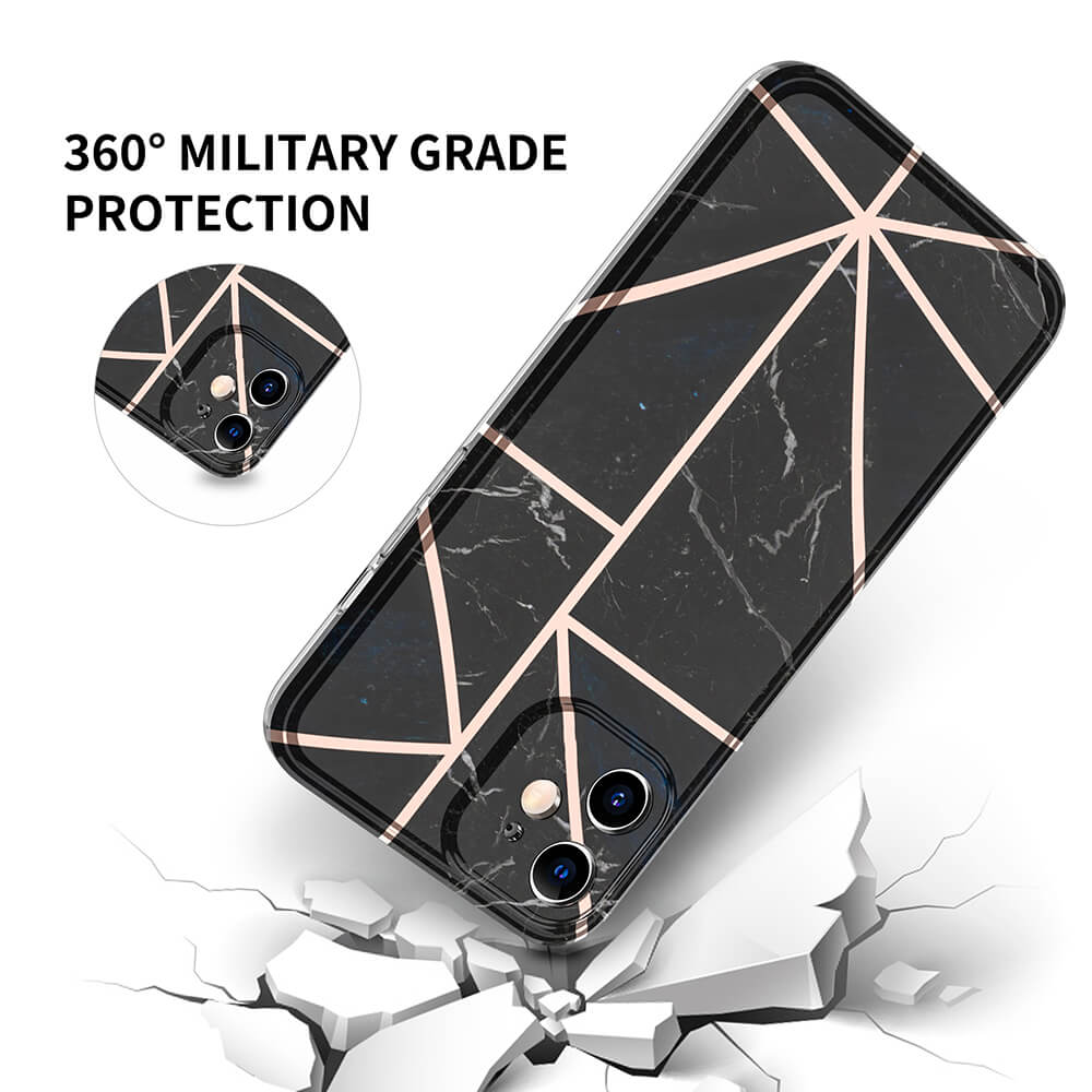 Boom of Sweden BOOM - Grid iPhone 12 Pro Max Skal - Rosa Marmor