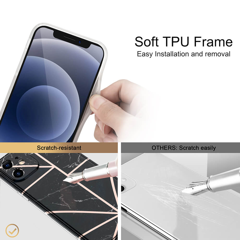 Boom of Sweden BOOM - Grid iPhone 12 Pro Max Skal - Rosa Marmor