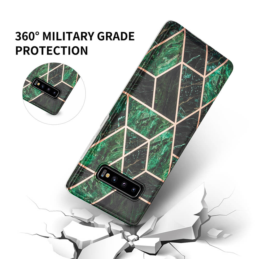 Boom of Sweden BOOM - Grid skal Galaxy S10 Plus - Lila Marmor