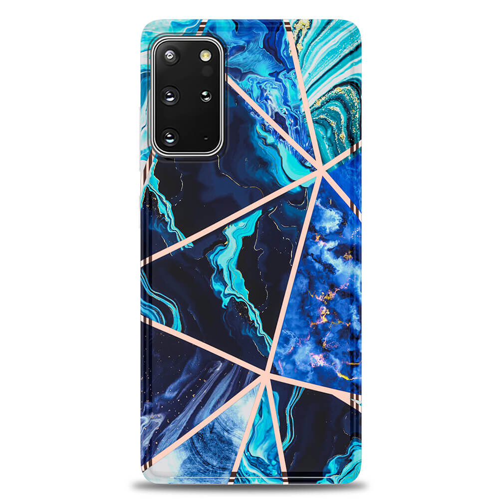 Boom of Sweden BOOM - Grid skal Galaxy S20 Plus - Blå Marmor