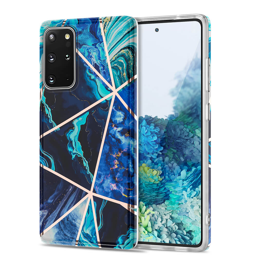 Boom of Sweden BOOM - Grid skal Galaxy S20 Plus - Blå Marmor