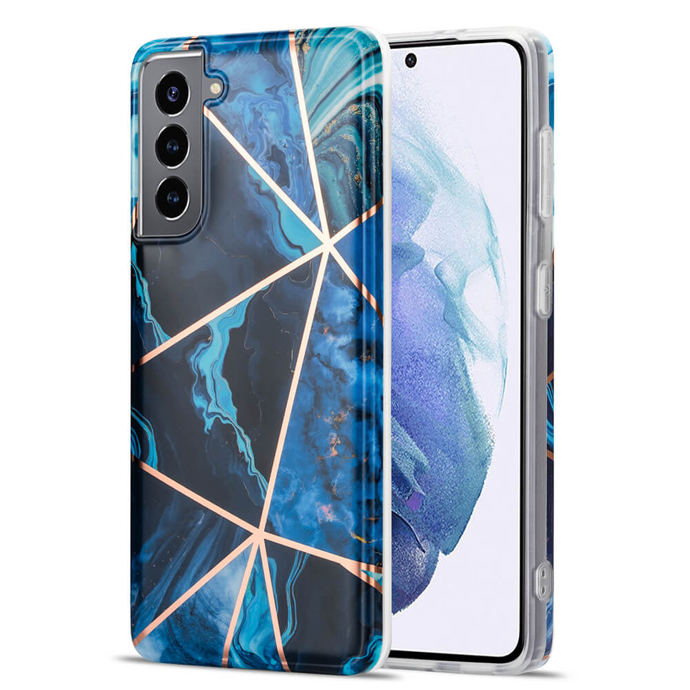 Boom of Sweden BOOM - Grid skal Galaxy S21 Plus - Blå Marmor