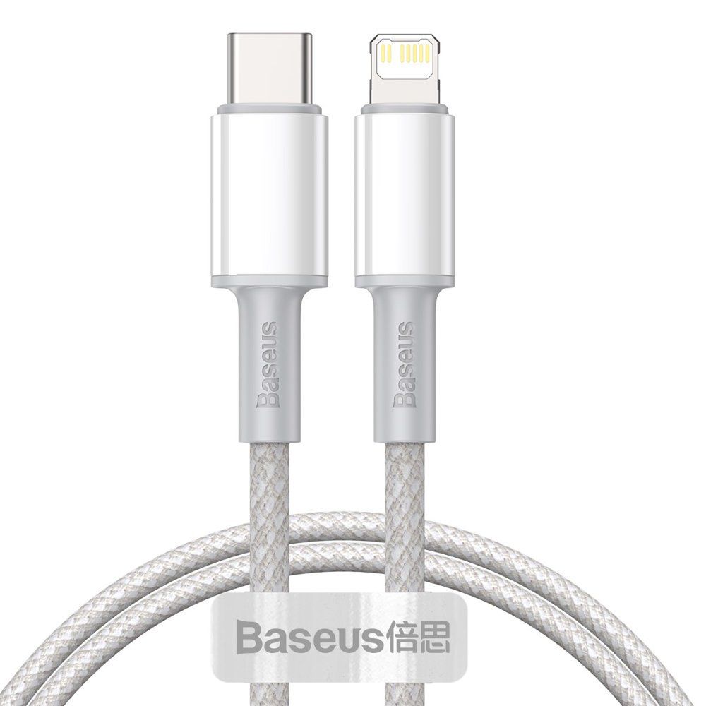BASEUS BASEUS Data Pd20W USB-C till Lightning kabel 2m Vit