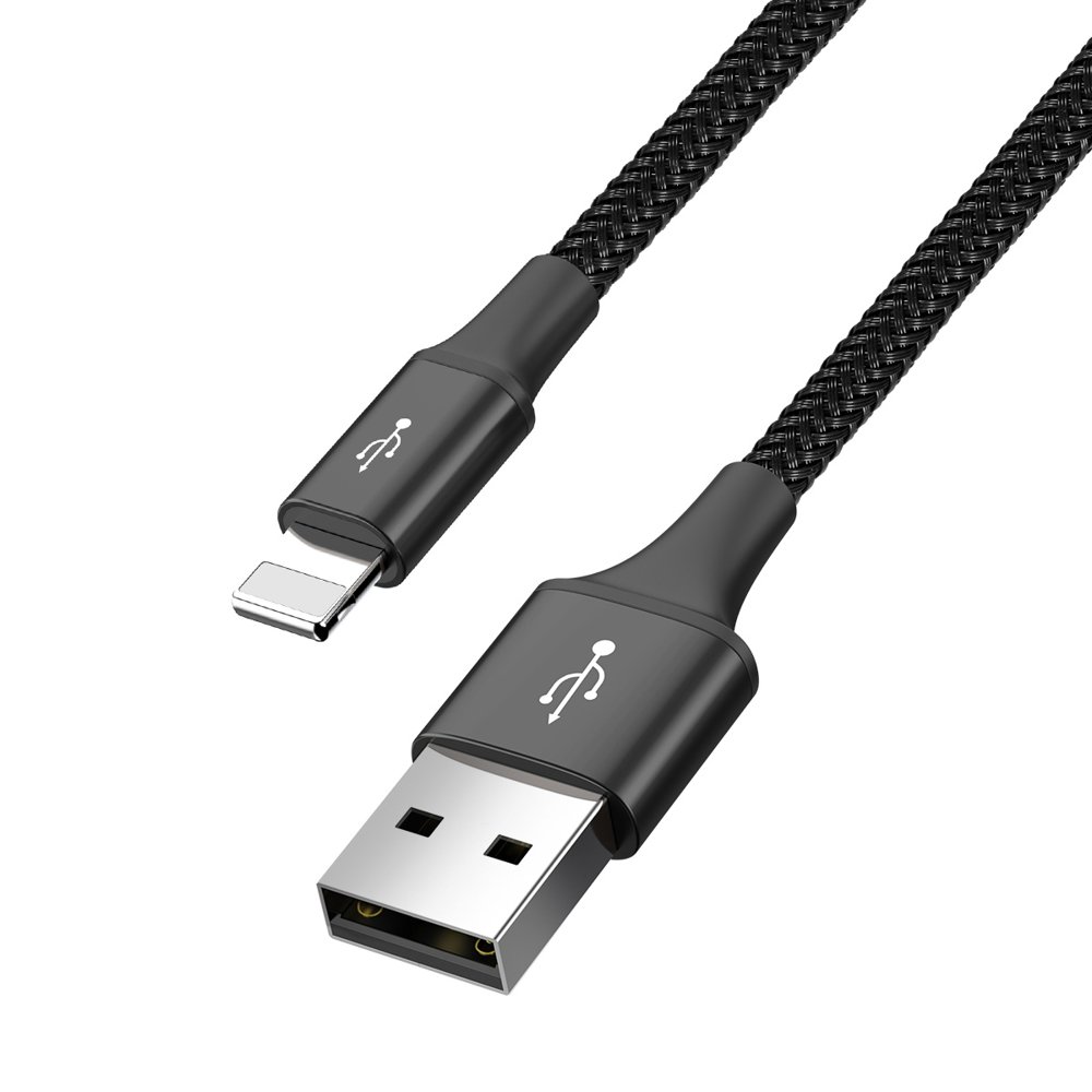 BASEUS BASEUS 4in1 USB-A till lightning 3xUSB-C kabel 1.2m - Svart