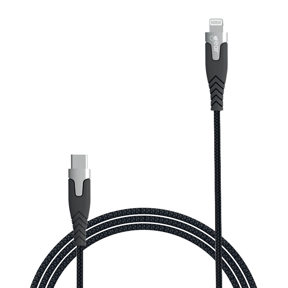 GEAR GEAR LaddPRO USB-C till Lightning kabel C94 1.5m Svart