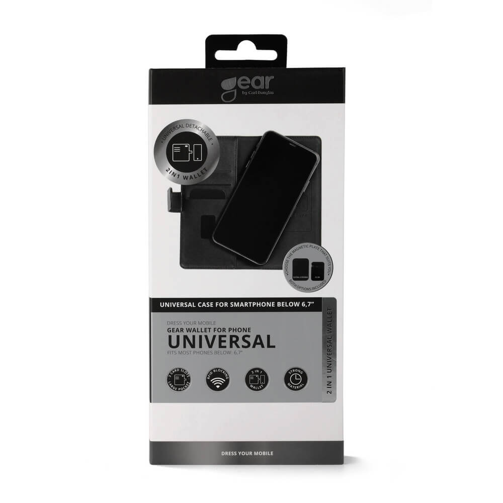 GEAR GEAR Mobilfodral Universal Klister/Magnet För Mobiler upp till 6.7