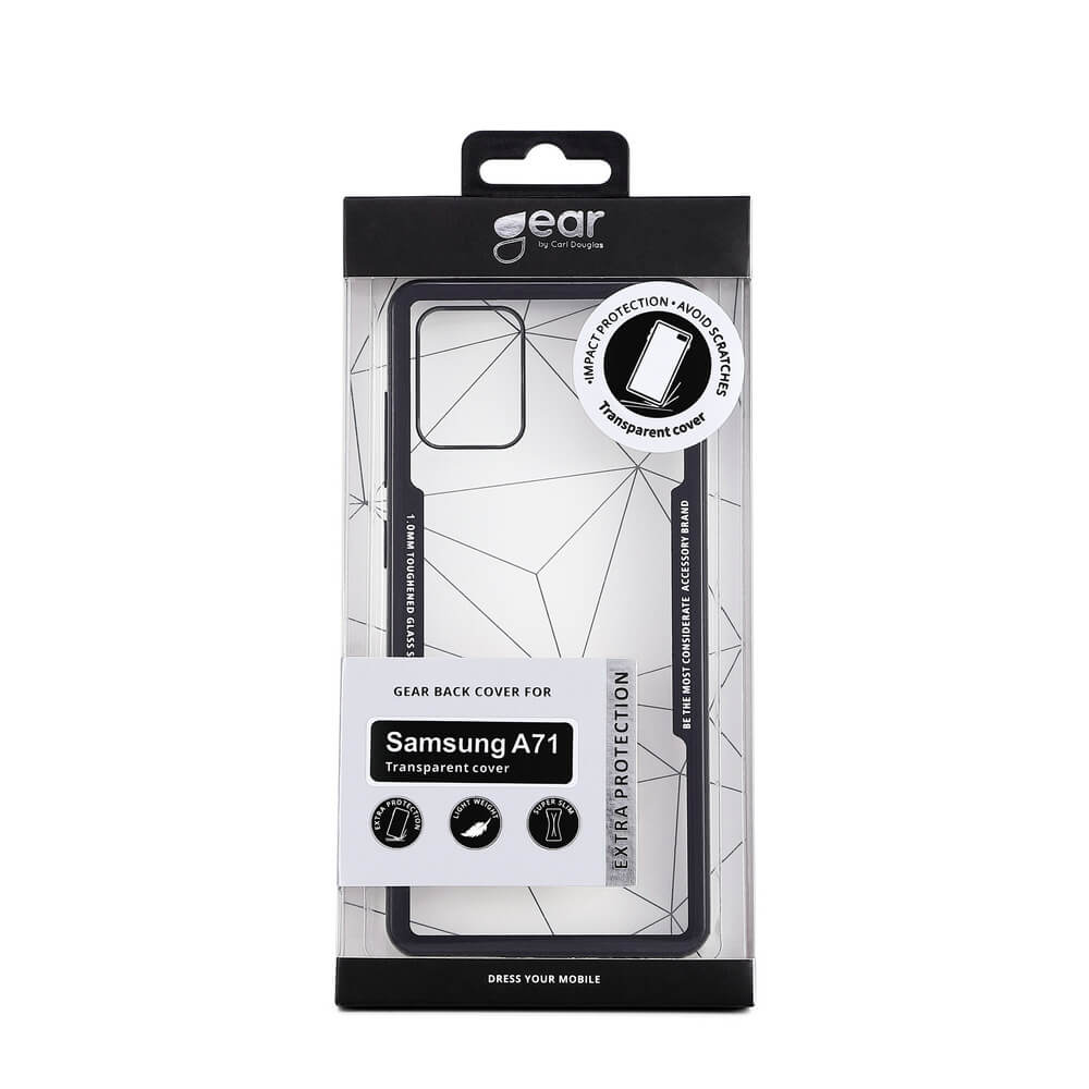 GEAR GEAR Mobilskal med Tempererat Glas Svart Samsung A71