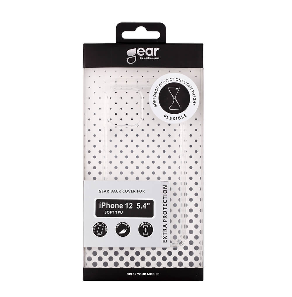 GEAR GEAR Mobilskal TPU iPhone 12 Mini - Transparent