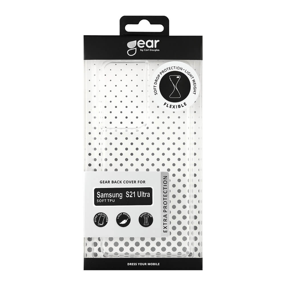GEAR GEAR Mobilskal Transparent TPU Skal Samsung S21 Ultra