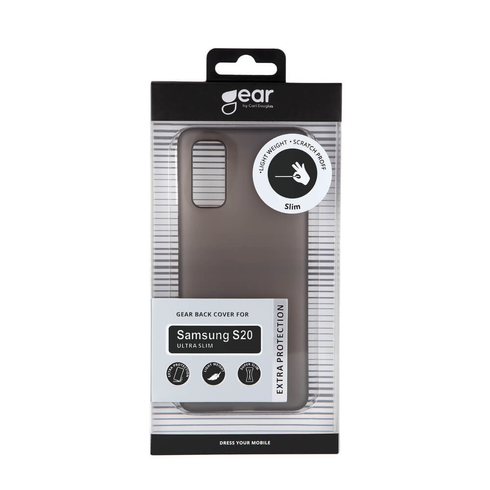 GEAR GEAR Mobilskal Ultraslim Svart Semitransparent Samsung S20