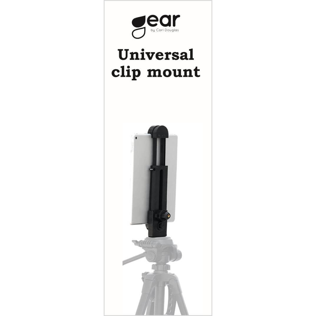 GEAR GEAR Tablethållare Foto för Stativ Svart Med infästning för 1/4