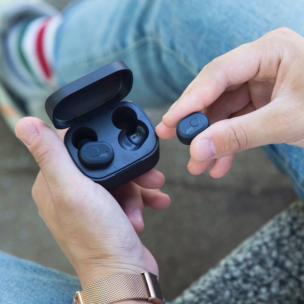 JVC JVC Hörlur HA-A10T True Wireless In-Ear - Blå