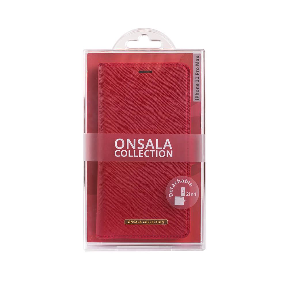 Onsala ONSALA Mobilfodral Saffiano Red iPhone 11 Pro Max