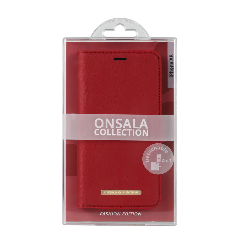 Onsala ONSALA Mobilfodral Saffiano Red iPhone XR