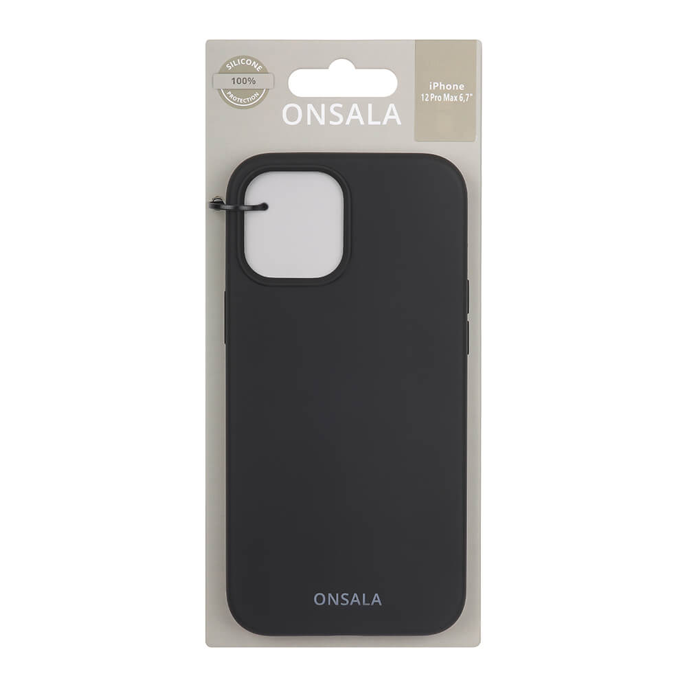 Onsala Onsala Mobilskal Silikon Black iPhone 12 Pro Max