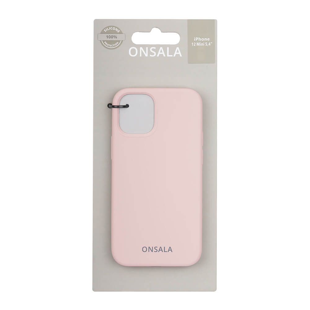 Onsala Onsala Mobilskal Silikon Sand Pink iPhone 12 Mini