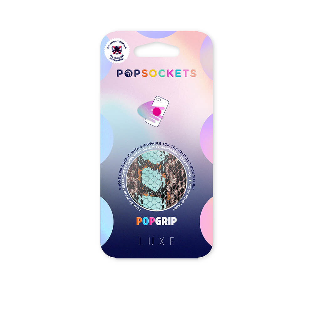 PopSockets POPSOCKETS Embossed Metal Water Snake Avtagbart Grip