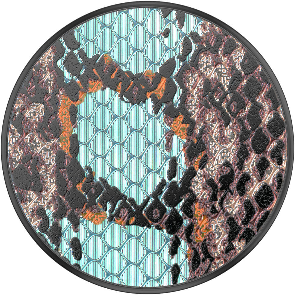 PopSockets POPSOCKETS Embossed Metal Water Snake Avtagbart Grip