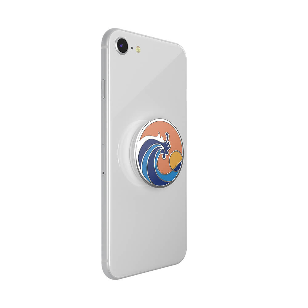 PopSockets POPSOCKETS Enamel Ride The Wave Coral Avtagbart Grip