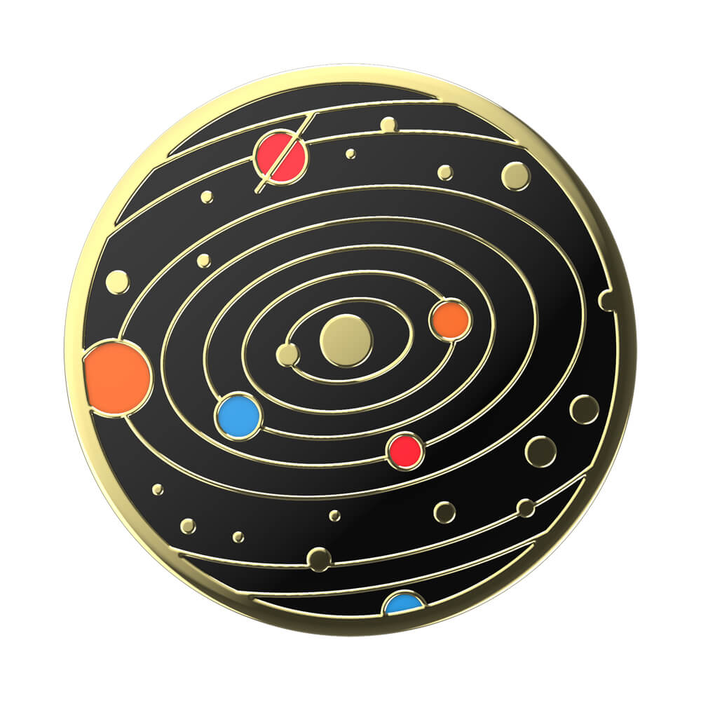 PopSockets POPSOCKETS Enamel Solar flare Black Avtagbart Grip