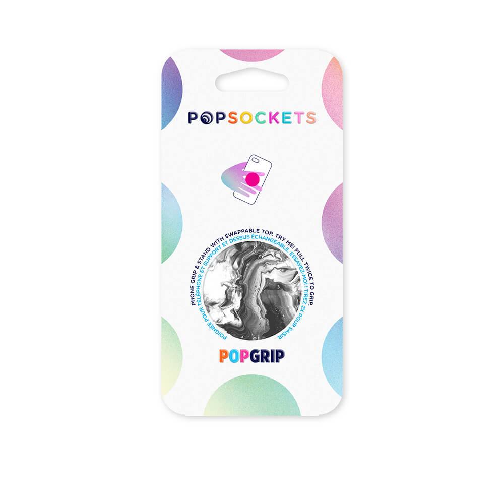 PopSockets POPSOCKETS Ghost Marble Avtagbart Grip med Ställfunktion