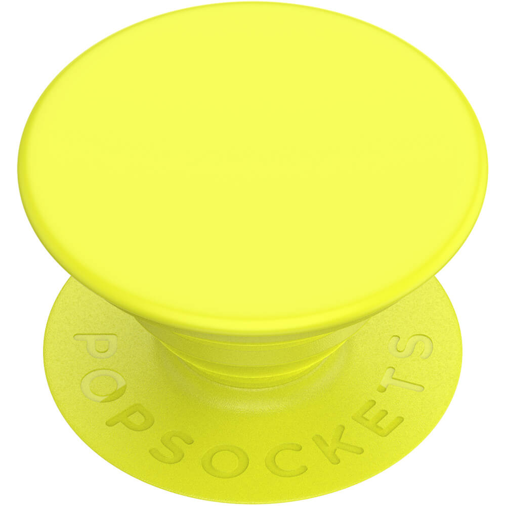 PopSockets POPSOCKETS Neon Jolt Yellow Avtagbart Grip med Ställfunktion