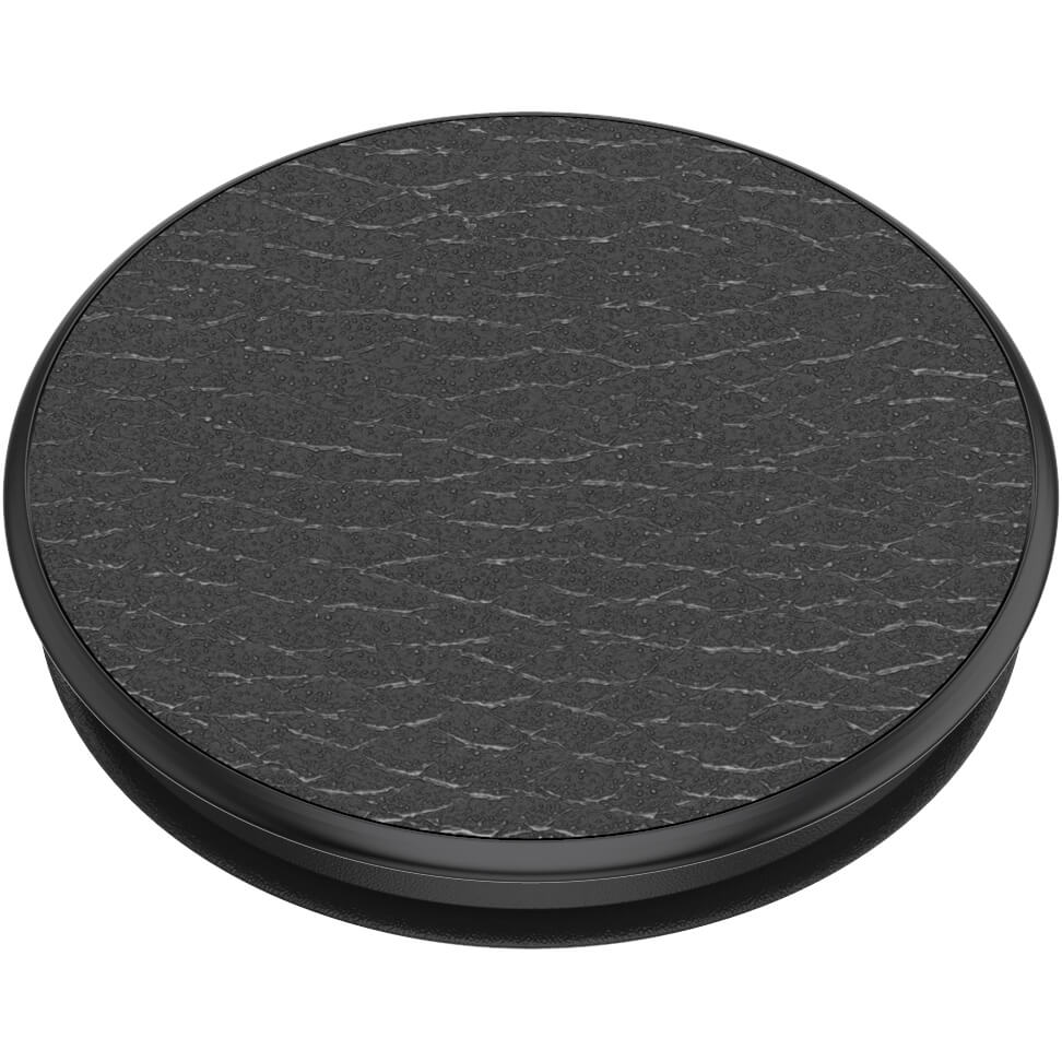 PopSockets POPSOCKETS Pebbled Vegan Leather Black Avtagbart Grip