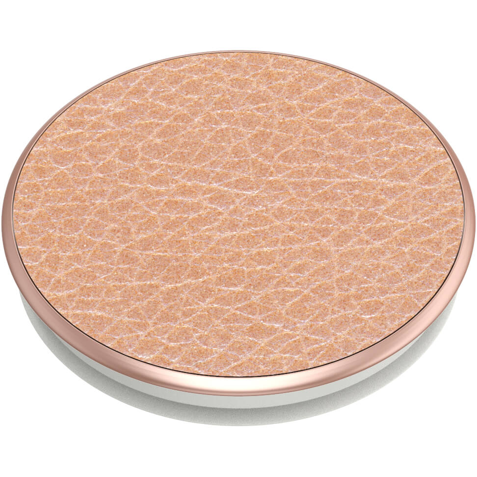 PopSockets POPSOCKETS Pebbled Vegan Leather Rose Gold Avtagbart Grip