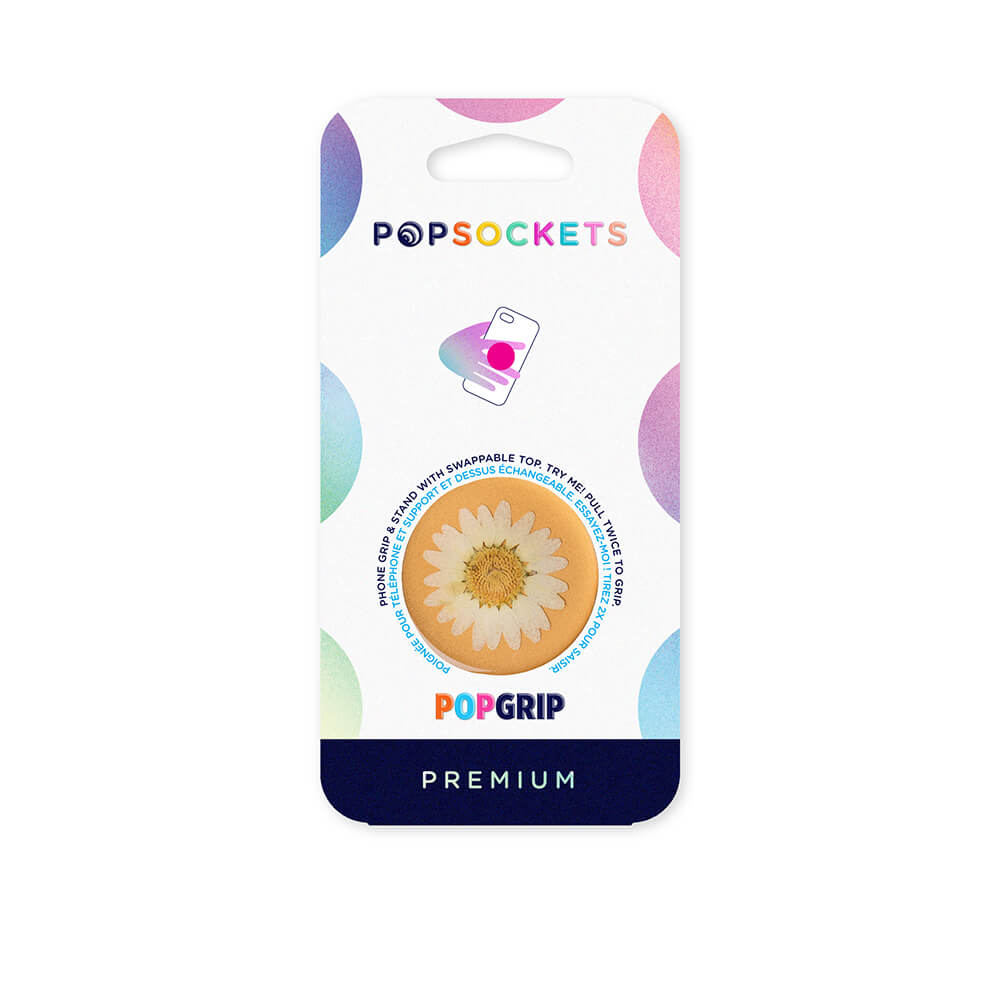 PopSockets POPSOCKETS Pressed Flower White Daisy Avtagbart Grip