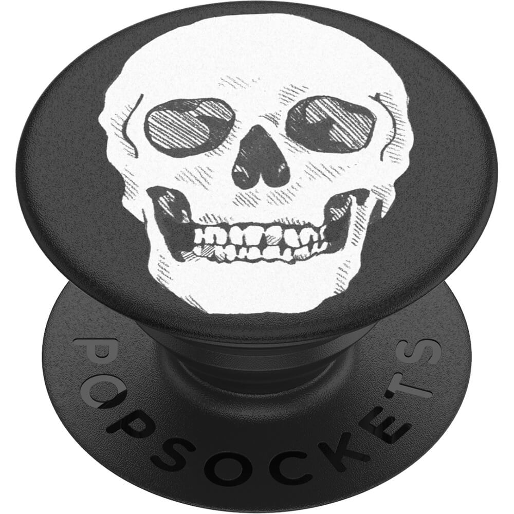 PopSockets POPSOCKETS Shaky Bones White Avtagbart Grip med Ställfunktion