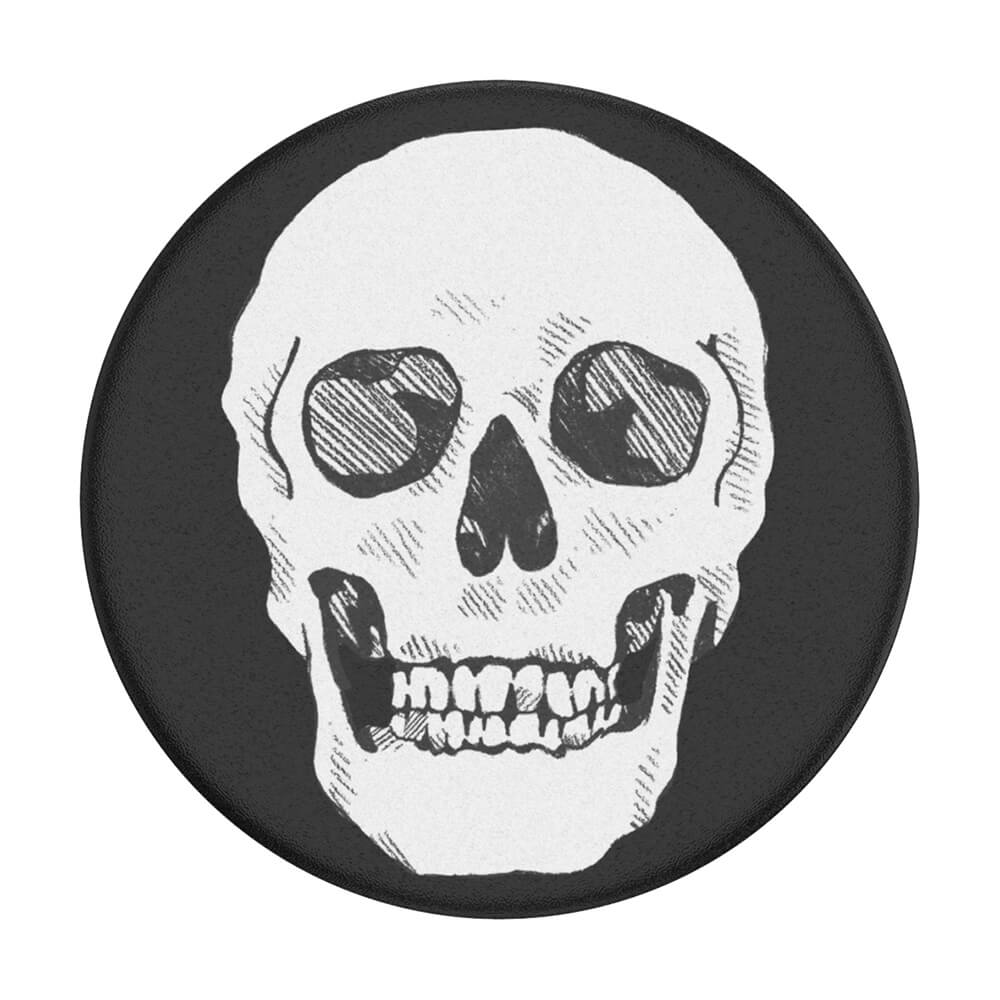 PopSockets POPSOCKETS Shaky Bones White Avtagbart Grip med Ställfunktion