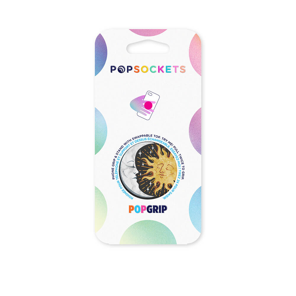 PopSockets POPSOCKETS Sun and Moon Avtagbart Grip med Ställfunktion