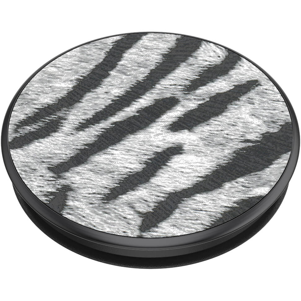 PopSockets POPSOCKETS Vegan Leather Zebra Avtagbart Grip